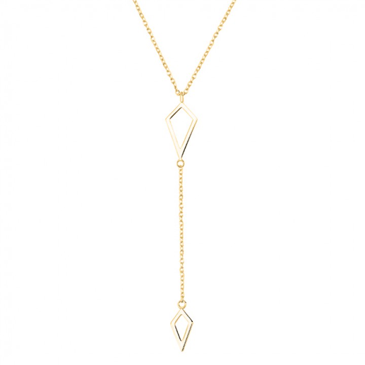 N128L NASZYJNIK ZŁOCONY deltoidy