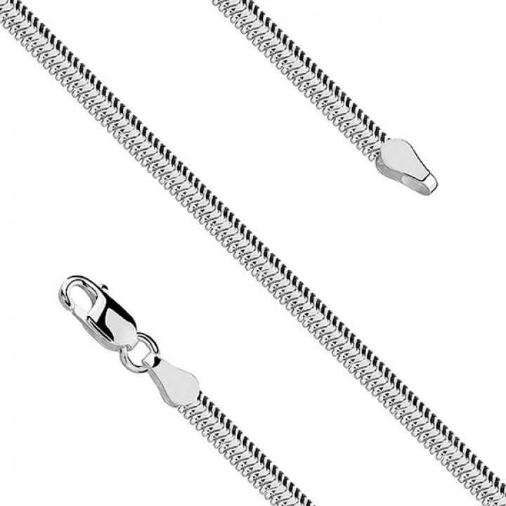 B169L BRANSOLETKA snake flat 3,3mm