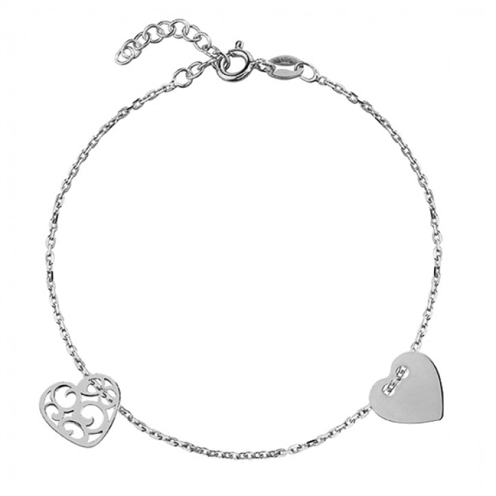 B177L BRANSOLETKA dwa serca