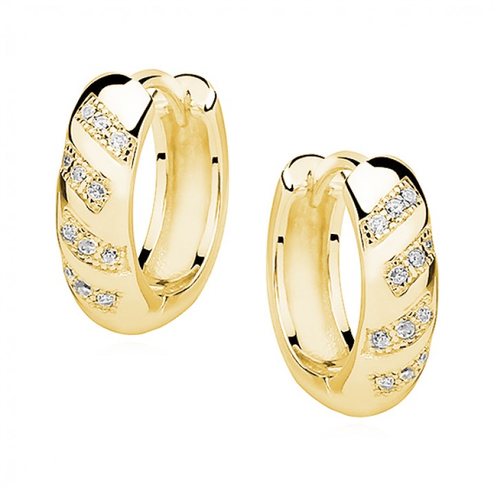 K500L KOLCZYKI ZŁOCONE kreole