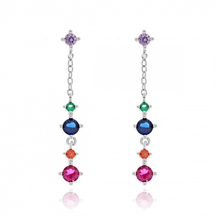 K774T KOLCZYKI długie multikolor