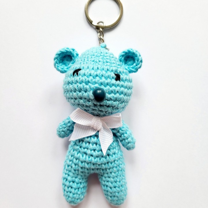 A007M BRELOK MIŚ jasny turkus