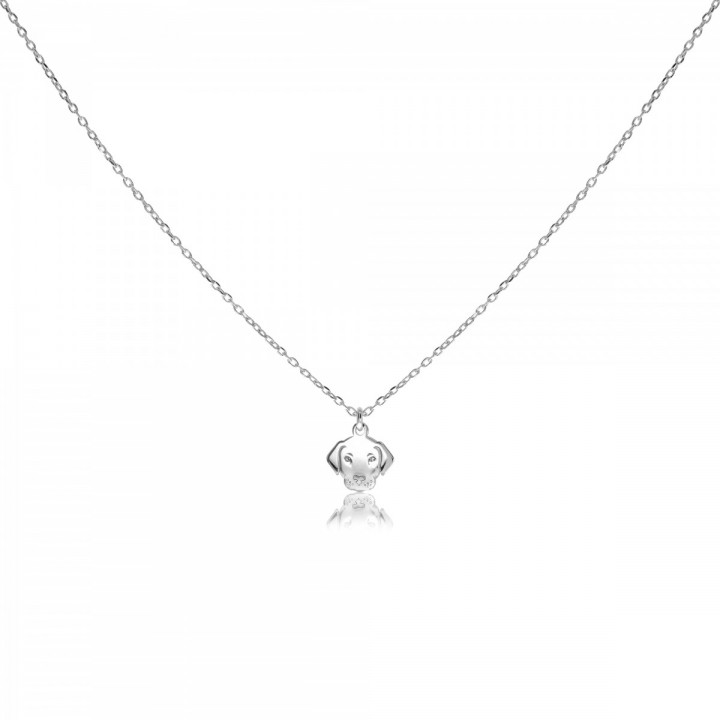 N327T NASZYJNIK pies głowa pieska 